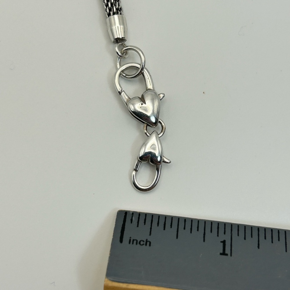 Brighton Beverly Glam Bracelet Add Charms J3960B Silver Plated Mesh 8" - Picture 11 of 11